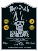 Sin City Movie Tin Sign Black Death Icelandic Schnapps