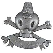 Gary Baseman Skull and Crossbones Pin