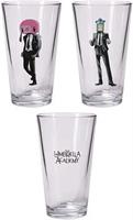 Umbrella Academy Hazel and Cha Cha 16oz Pint Glass Set