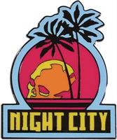 Cyberpunk 2077 Night City Logo 2 Inch Enamel Magnet