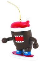 Domo Holiday Ornament: Snowboarding Domo
