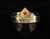 Wonder Gold and Red Star Adjustable Costume Crown Adult