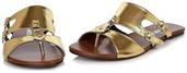 Men's Flat Gladiator Sandal Gold
