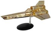 Eaglemoss Battlestar Galactica Ship Replica | Gold Plated Colonial Viper