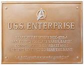 Star Trek Discovery USS Enterprise NCC-1701-A Dedication Plaque Replica