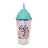 Pusheen Whipped Sweet Plastic Tumbler with Straw