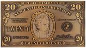 Fallout New Vegas Replica NCR 20 Bill