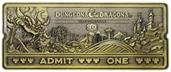 Dungeons & Dragons: The Cartoon 40th Anniversary Rollercoaster Ticket Replica