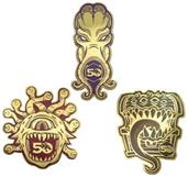 Dungeons & Dragons 50th Anniversary Pin Badges | Set of 3