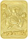Yu-Gi-Oh! Limited Edition 24k Gold Plated Time Wizard Metal Card