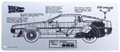 Back to the Future DeLorean Schematic Fan-Plate
