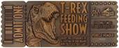 Jurassic Park Feeding Show Ticket Metal Replica