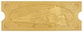 The Polar Express 24k Gold Plated Train Ticket