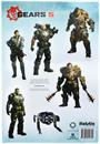 Gears of War 5 Fridge Magnet Stickers | 6 Character Designs | 7 x 10 Sheet