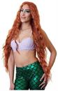 Mermaid Adult Natural Red Costume Wig