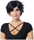 Spiky Short Black Adult Costume Wig