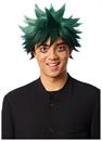 Anime Hero Adult Green and Black Costume Wig