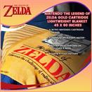 Nintendo The Legend of Zelda Gold Cartridge Lightweight Blanket | 45 x 60 Inches