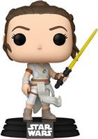 Star Wars Funko POP Vinyl Figure | Rey w/ Yellow Lightsaber