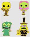 Nightmare Before Christmas Black Light Neon Pin Set of 4