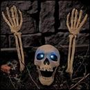 Light-Up Skeleton Grave Breaker Halloween Decor