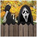 Ghost Face Fence Face Halloween Decor