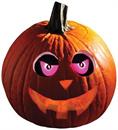 Eerie Light-Up Pumpkin Eyes Halloween Decoration | Purple