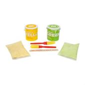 RoseArt Glitter Washable Sidewalk Chalk Paint | Green & Yellow