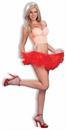 19" Red Crinoline Mini Tutu Petticoat Costume Adult