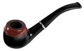 Vintage Black Wood Costume Tobacco Pipe