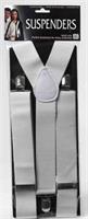 White Adult Costume Suspenders