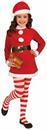 Red And White Striped Tights Christmas Costume Accessory Child