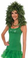 Cannabis Leaf Adult Costume Wig One Size