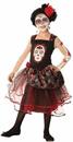 Day Of The Dead Rosa Senorita Costume Child