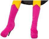 Superhero Pink Costume Boot Tops Adult