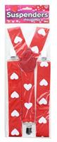 Valentine's Day Heart Adult Costume Suspenders