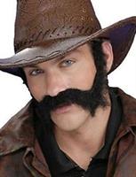 Civil War General Brown Moustache and Beard Costume Set