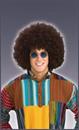 Jumbo 60's 70's Disco Fro Brown Adult Costume Wig