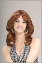 70's Disco Doll Auburn Red Adult Costume Wig