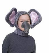 Elephant Hood and Nose Animal Costume Set Child Standard
