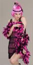 Pink and Black Flapper Roaring 20's Adult Costume Boa