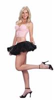 Black Mini Crinoline Tutu 10" Petticoat Costume Adult Standard
