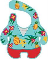 GAMAGO Hawaiian Shirt Terrycloth Baby Bib