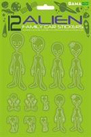 GAMAGO Alien Family Car Stickers | Set of 12