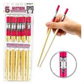 Kitten GAMAGO Cast Bamboo Chopsticks | Set of 4