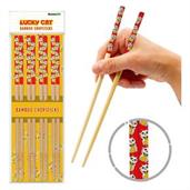 Lucky Cat GAMAGO Cast Bamboo Chopsticks | Set of 4