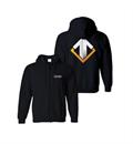 Escape Gaming Large Logo Black Zip-Up Men's Hoodie