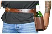 Leatherlike Beverage Holder Adult Costume Accessory | Belt Loop