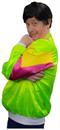 Guys 80's Windbreaker Set Includes Wig