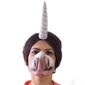Unicorn Adult Costume Horn Headband and Nose Set
